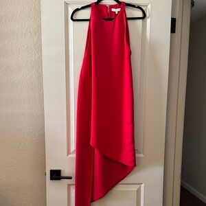 IRO Chic Asymmetrical Red Dress